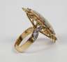 Damenring mit Edelopal und Brillanten