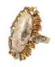 Damenring mit Edelopal und Brillanten