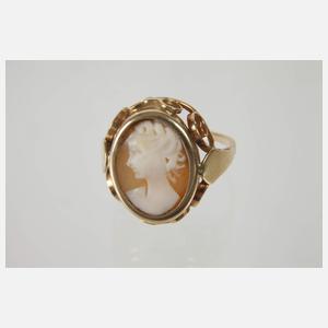 Ring und Brosche mit Kamee