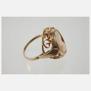 Ring und Brosche mit Kamee