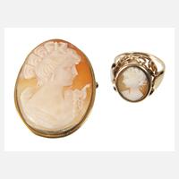 Ring und Brosche mit Kamee111