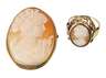 Ring und Brosche mit Kamee