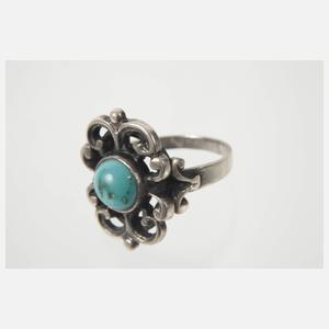 Konvolut Silberschmuck mit Türkisen