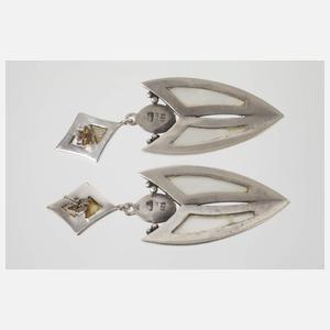 Schmuckset mit Perlmutt und Granaten
