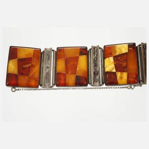 Fischlandschmuck Armband mit Bernsteinen