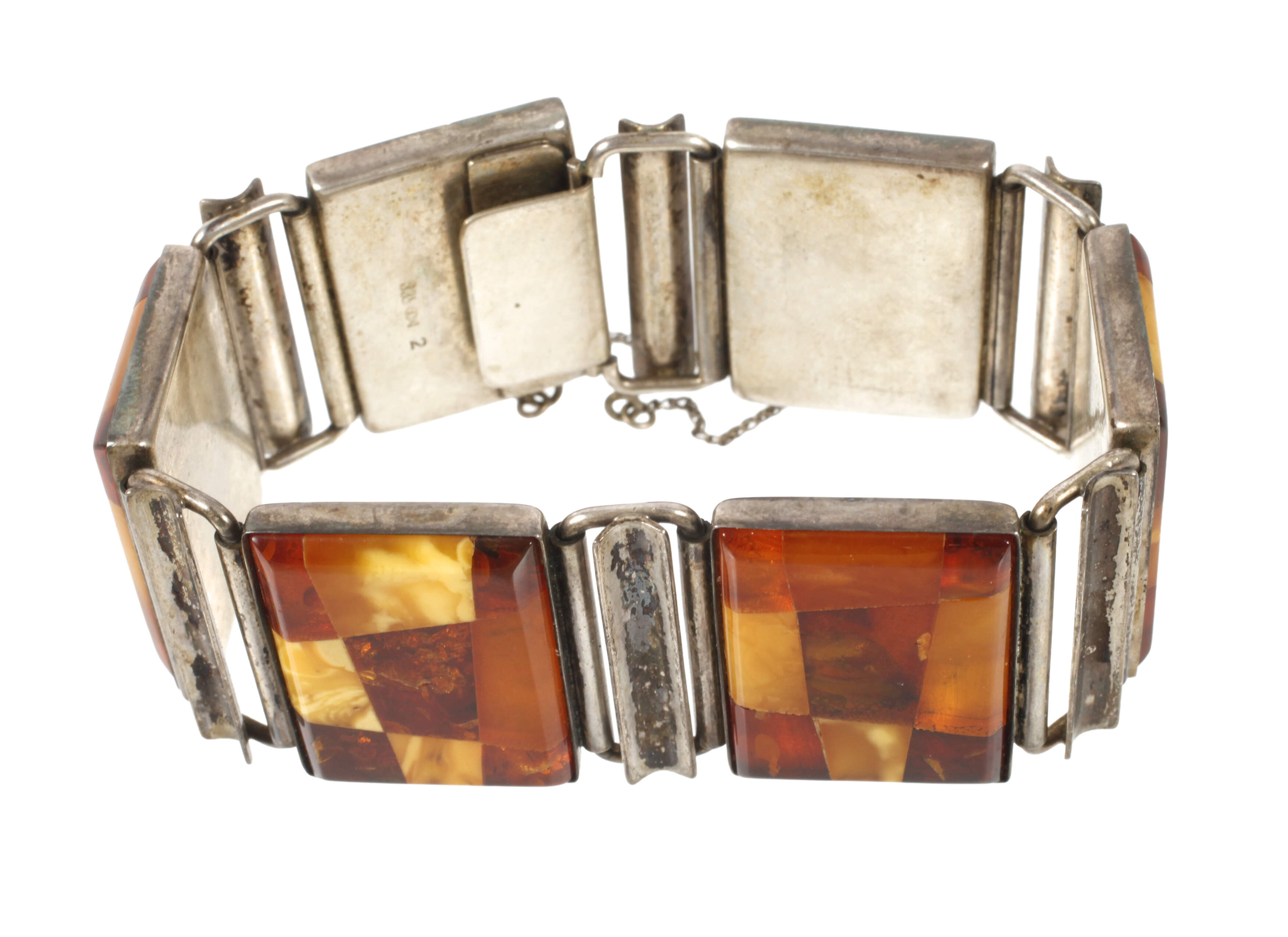 Fischlandschmuck Armband mit Bernsteinen