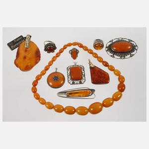 Konvolut Bernsteinschmuck