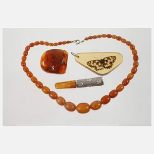 Konvolut Bernsteinschmuck