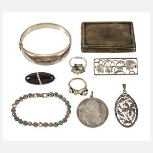 Konvolut Silberschmuck