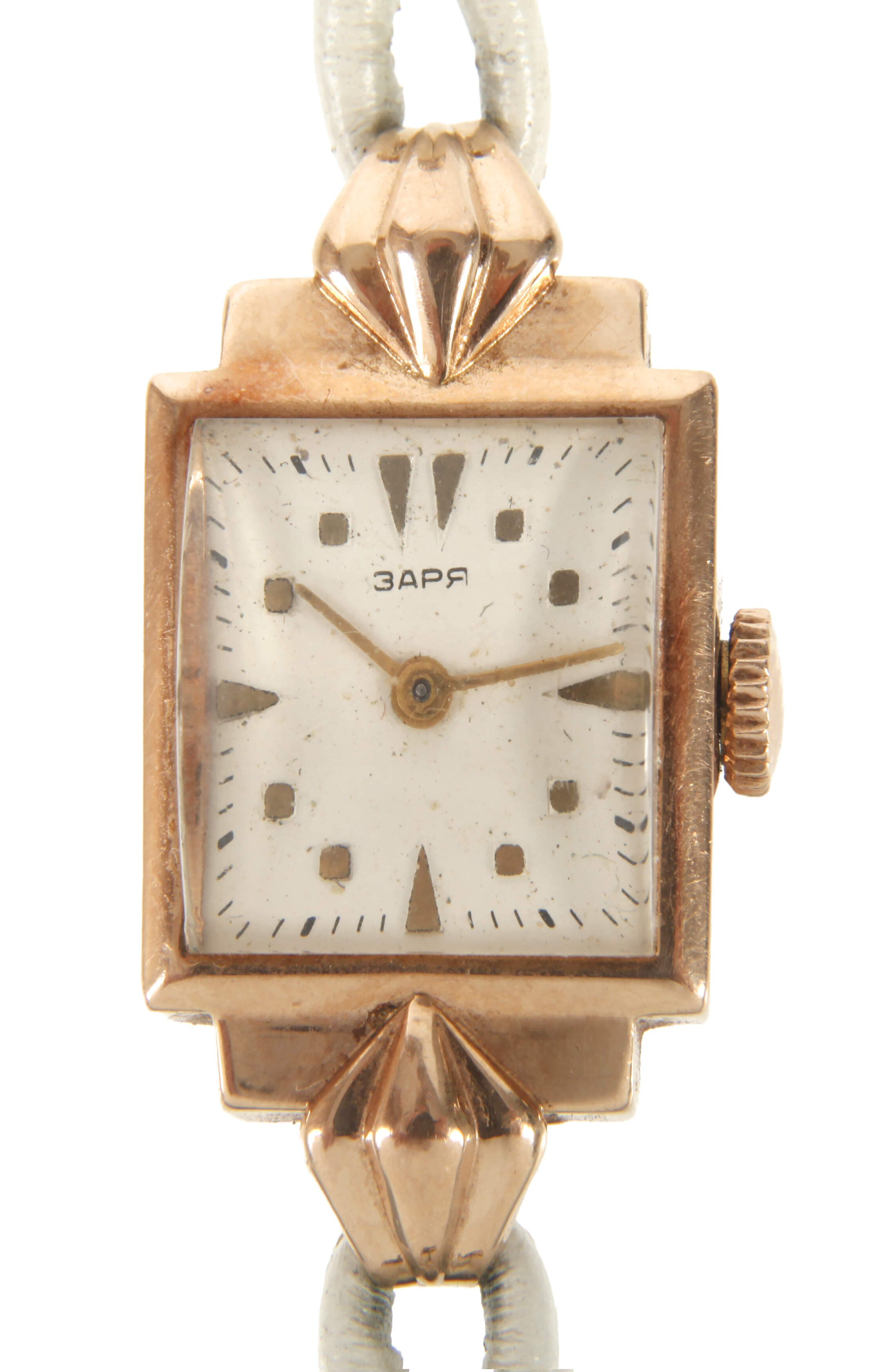 Zaria, Damenarmbanduhr Gold