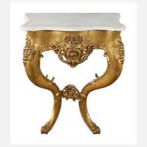 Kleine Spiegelkonsole Neobarock