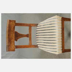 Satz von fünf Stühlen Biedermeier