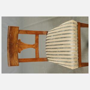 Satz von fünf Stühlen Biedermeier