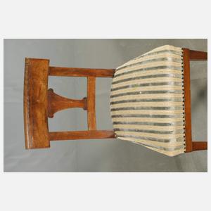 Satz von fünf Stühlen Biedermeier