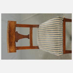 Satz von fünf Stühlen Biedermeier