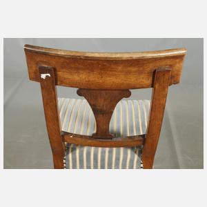Satz von fünf Stühlen Biedermeier