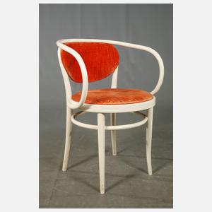 Satz von sechs Thonet Armlehnstühlen