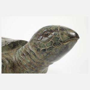 Gartendekoration als Schildkröte