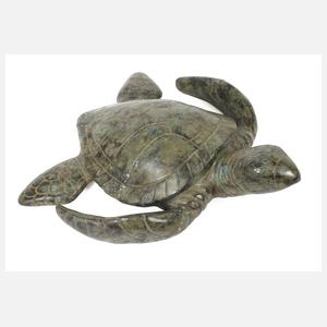 Gartendekoration als Schildkröte