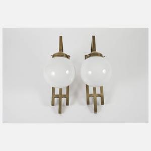 Paar Wandlampen Jugendstil