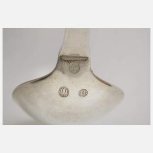 Georg Jensen sechs Menülöffel "Kugel"