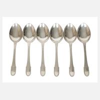 Georg Jensen sechs Menülöffel "Kugel"111