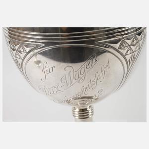 Übergroßer Silberpokal Jugendstil