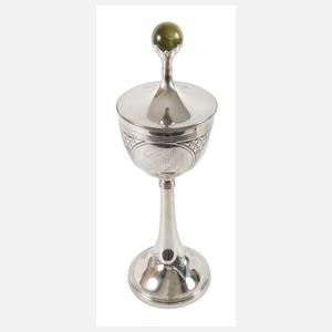 Übergroßer Silberpokal Jugendstil