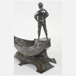 WMF Geislingen große figürliche Jardiniere