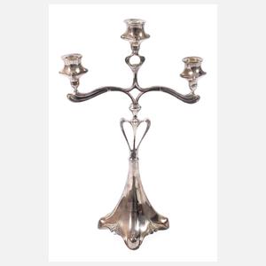 Dreiflammiger Leuchter Jugendstil