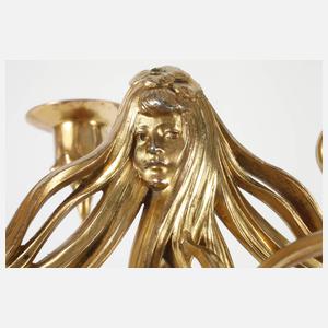Orivit figürlicher Leuchter Jugendstil