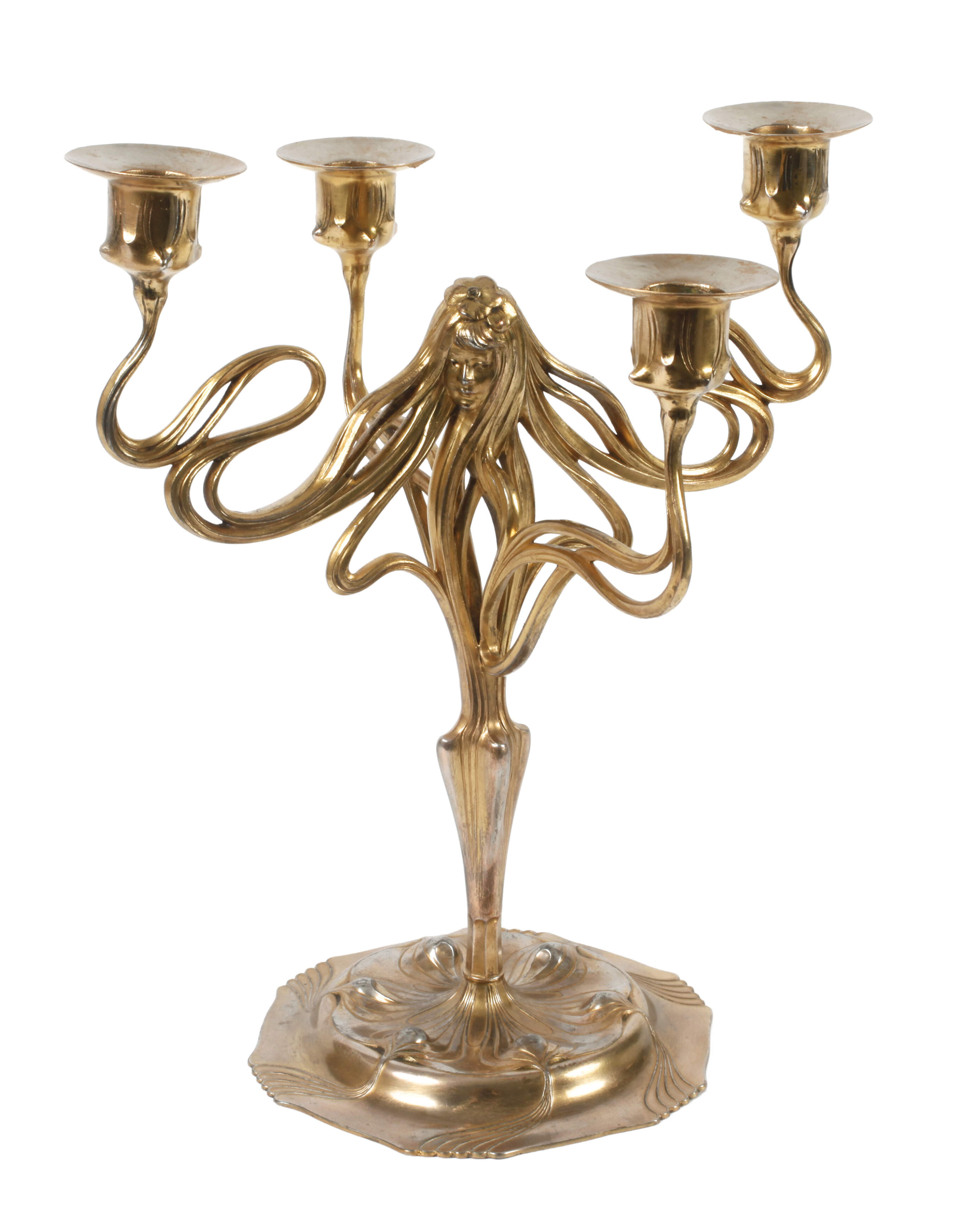 Orivit figürlicher Leuchter Jugendstil