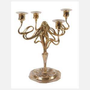 Orivit figürlicher Leuchter Jugendstil