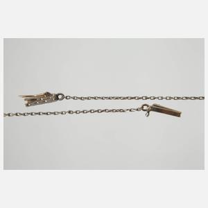 Jugendstil-Collier mit Rubin und Diamanten