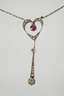 Jugendstil-Collier mit Rubin und Diamanten