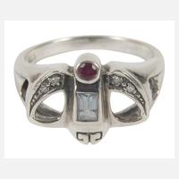 Jugendstil-Damenring mit Steinbesatz111