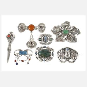 Sammlung Jugendstil-Broschen