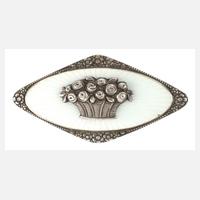 Jugendstil-Brosche mit guillochiertem Emaille111