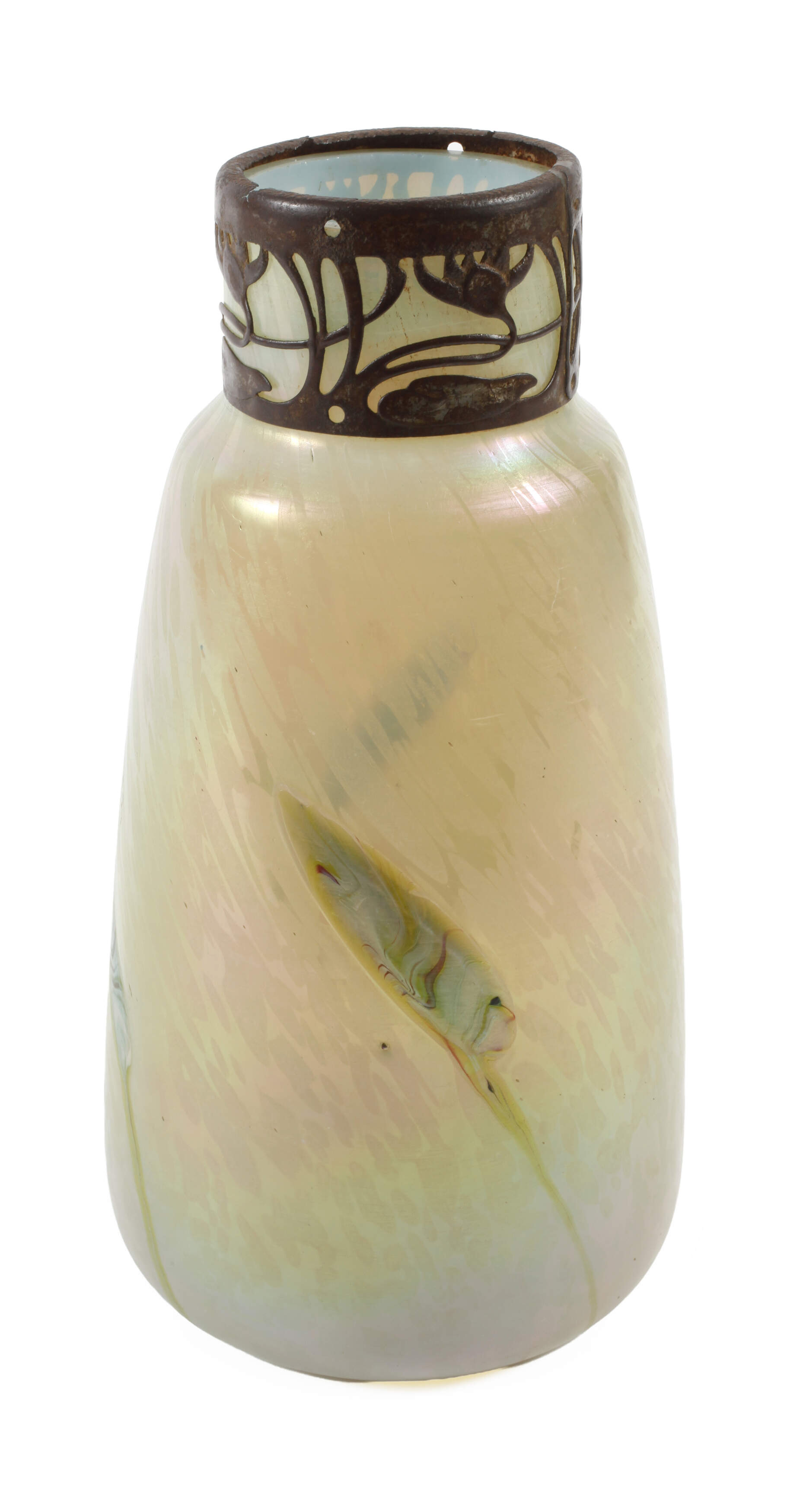 Glasfabrik Elisabeth Vase Jugendstil
