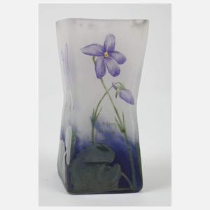 Daum Nancy Vase Veilchendekor