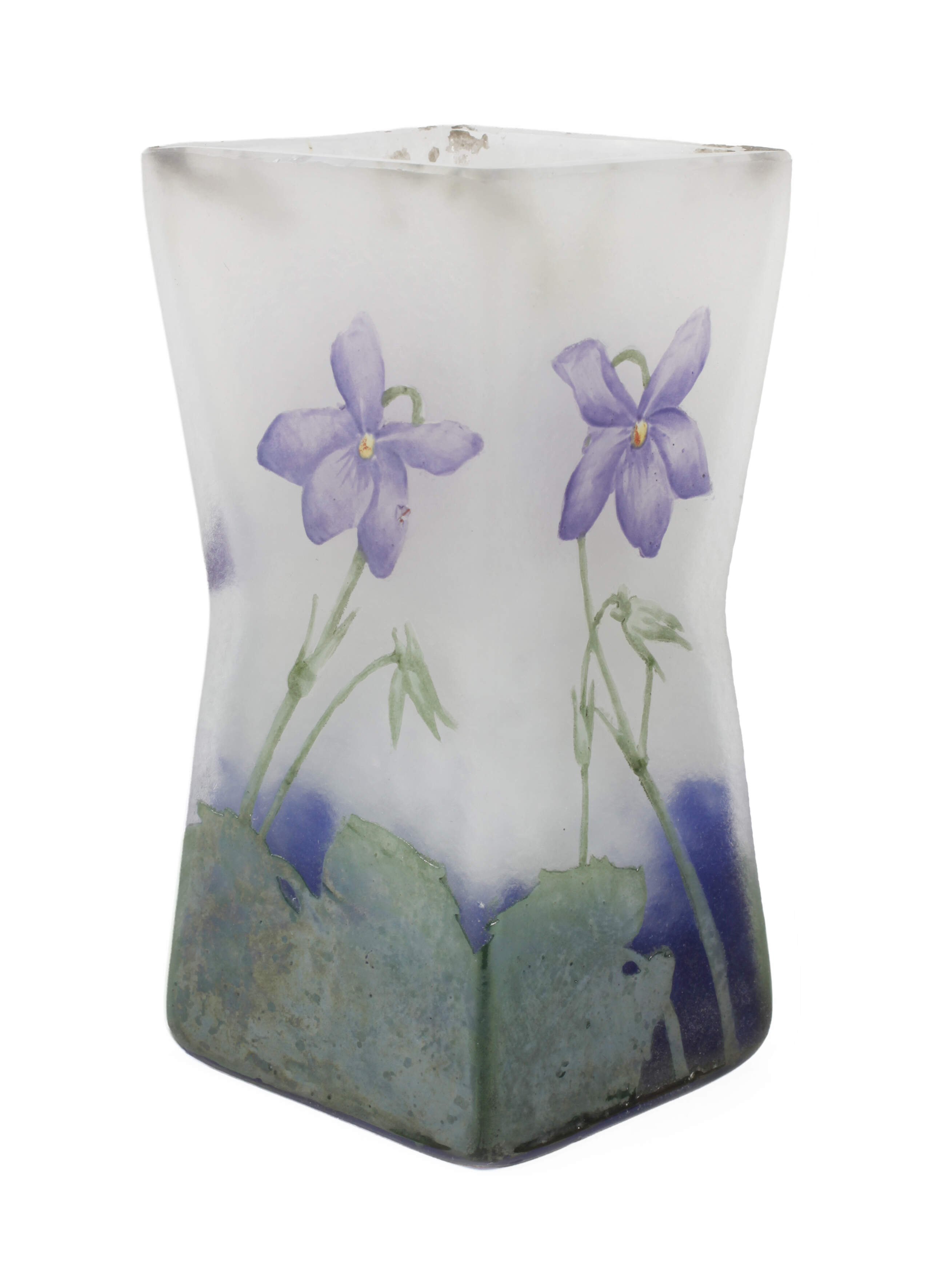 Daum Nancy Vase Veilchendekor