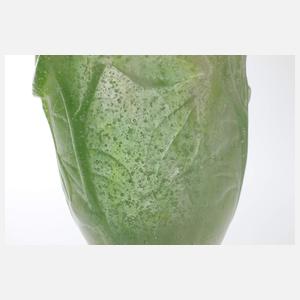 Daum Nancy Vase und Kerzenleuchter Pâte de verre