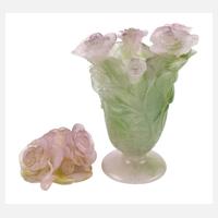 Daum Nancy Vase und Kerzenleuchter Pâte de verre111