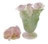 Daum Nancy Vase und Kerzenleuchter Pâte de verre