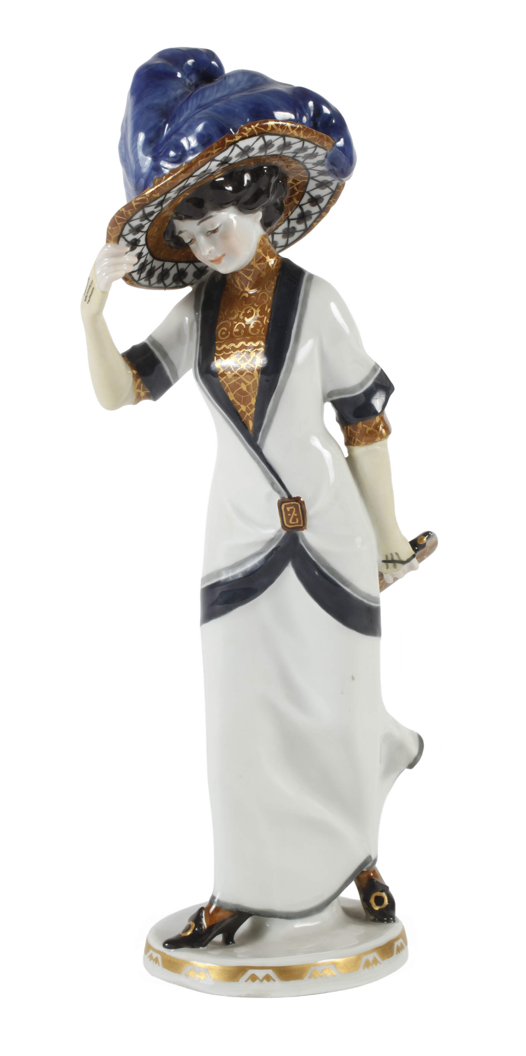 Meissen "Dame mit Handtasche"