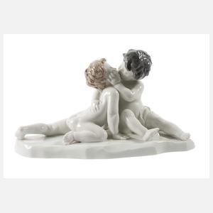 Rosenthal große Puttengruppe "Junge Liebe"