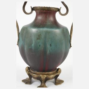 Eugene Baudin Vase mit Bronzemontur