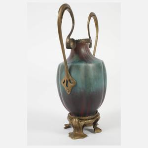Eugene Baudin Vase mit Bronzemontur
