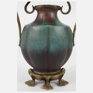Eugene Baudin Vase mit Bronzemontur