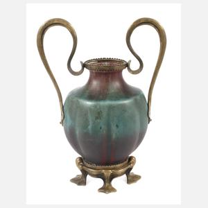 Eugene Baudin Vase mit Bronzemontur